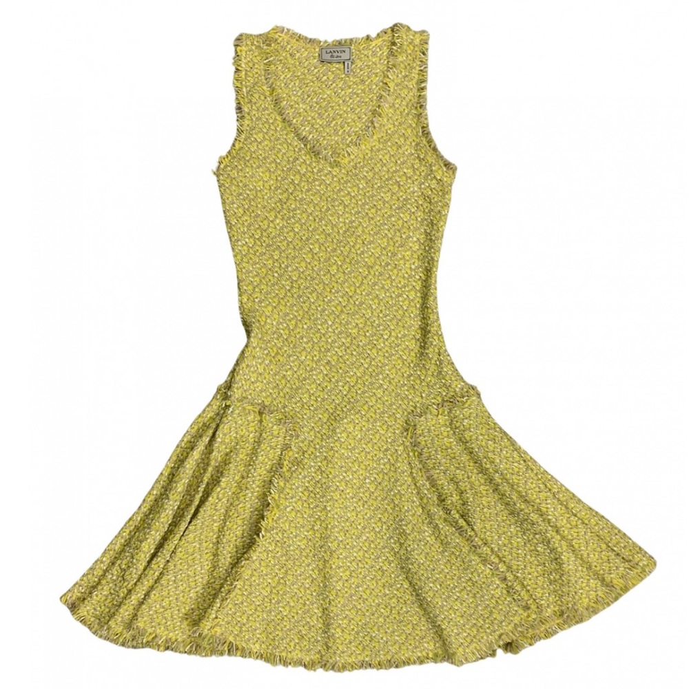 SOLD Lanvin Spring 2013 tweed style skater dress.